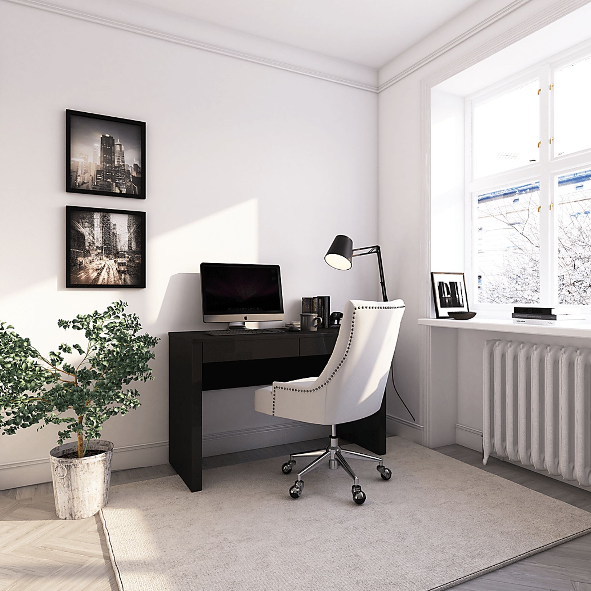 Elderon Black Desk - Image 7