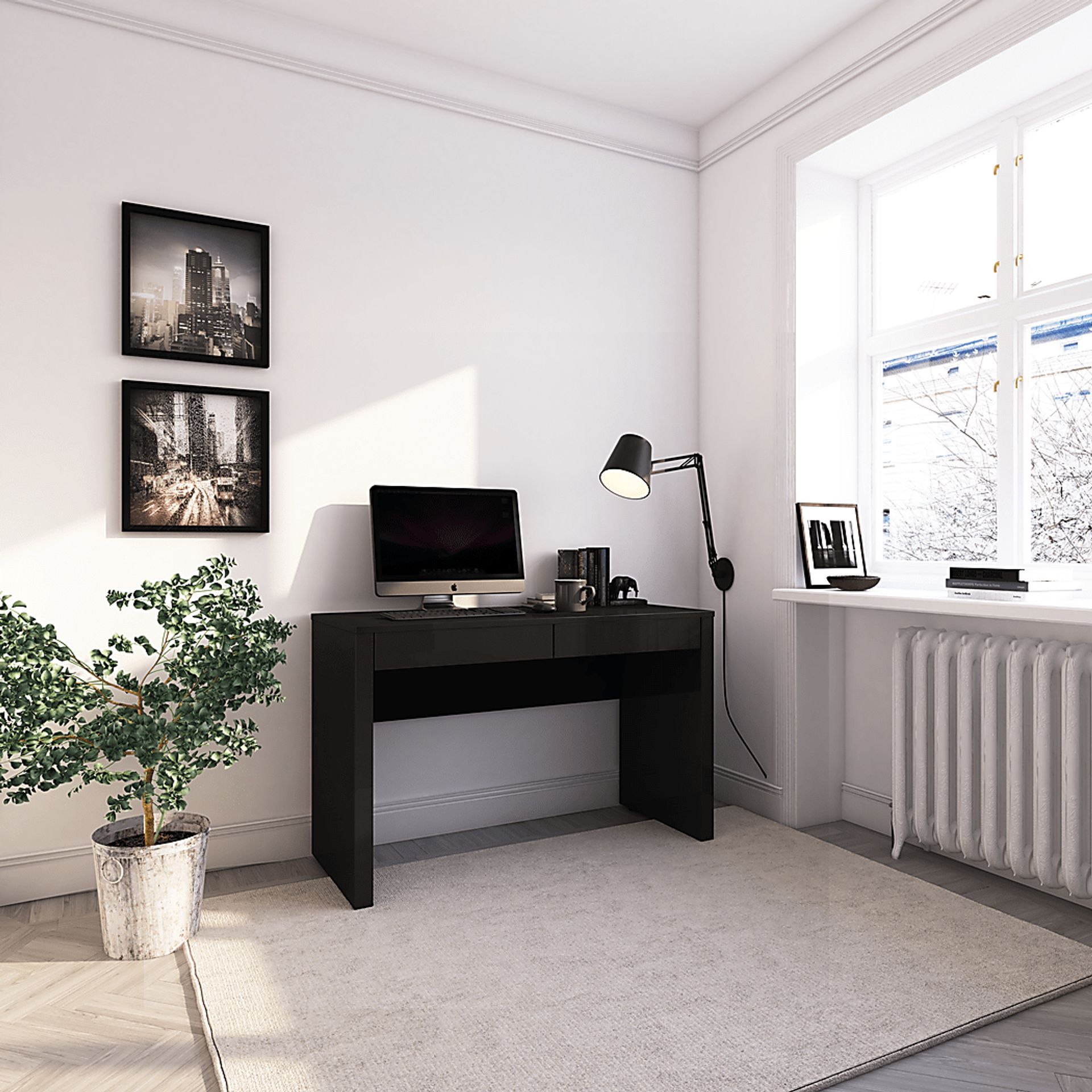 Elderon Black Desk - Image 8