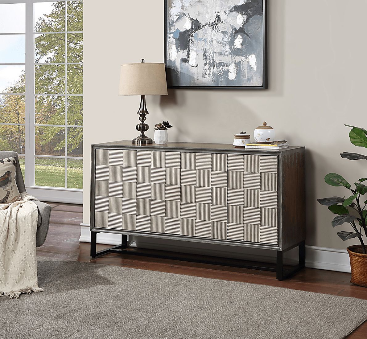 Elderslie Brown Credenza - Rooms To Go