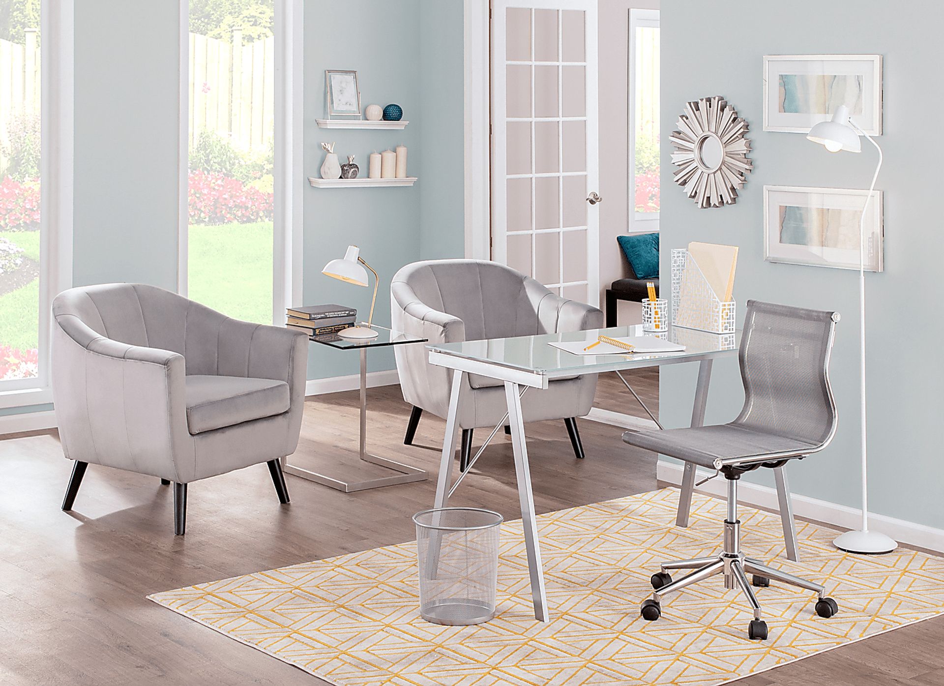 Eldert Gray Accent Chair - Image 4