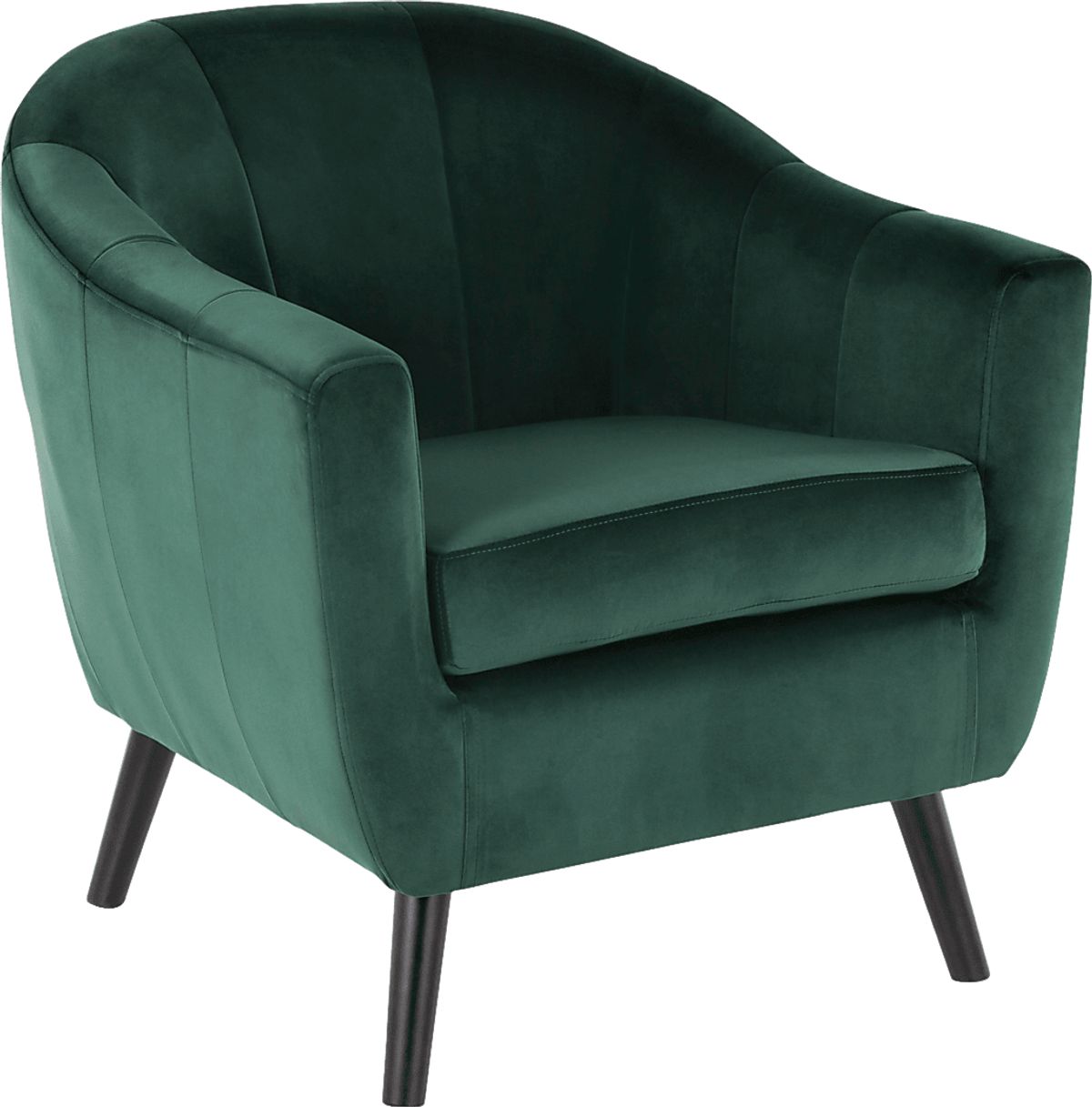 Eldert Green Velvet Plush Accent Chair - Rooms To Go