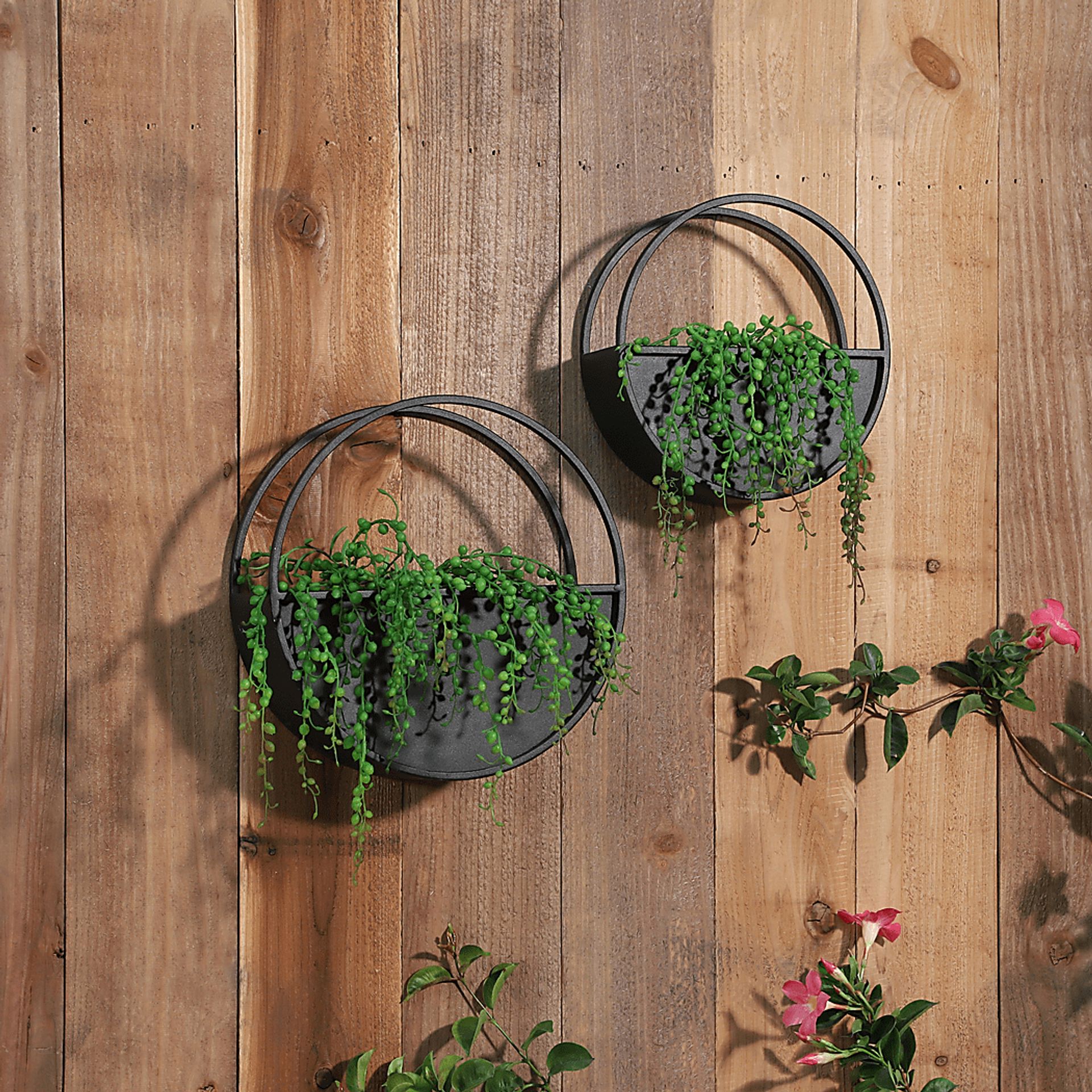 Eldington Black Wall Planter, Set of 2 - Image 2