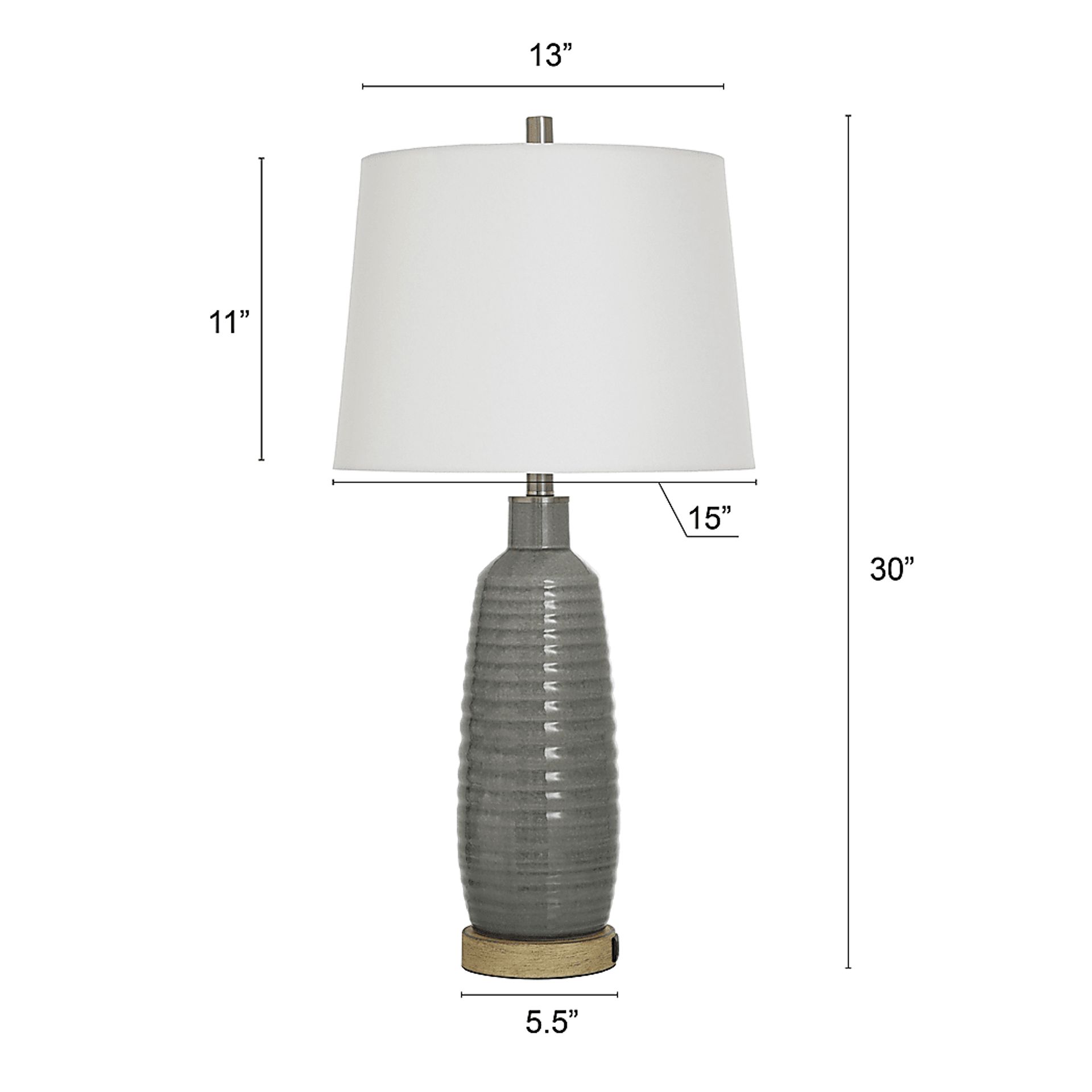 Eldo Gray Lamp - Image 7