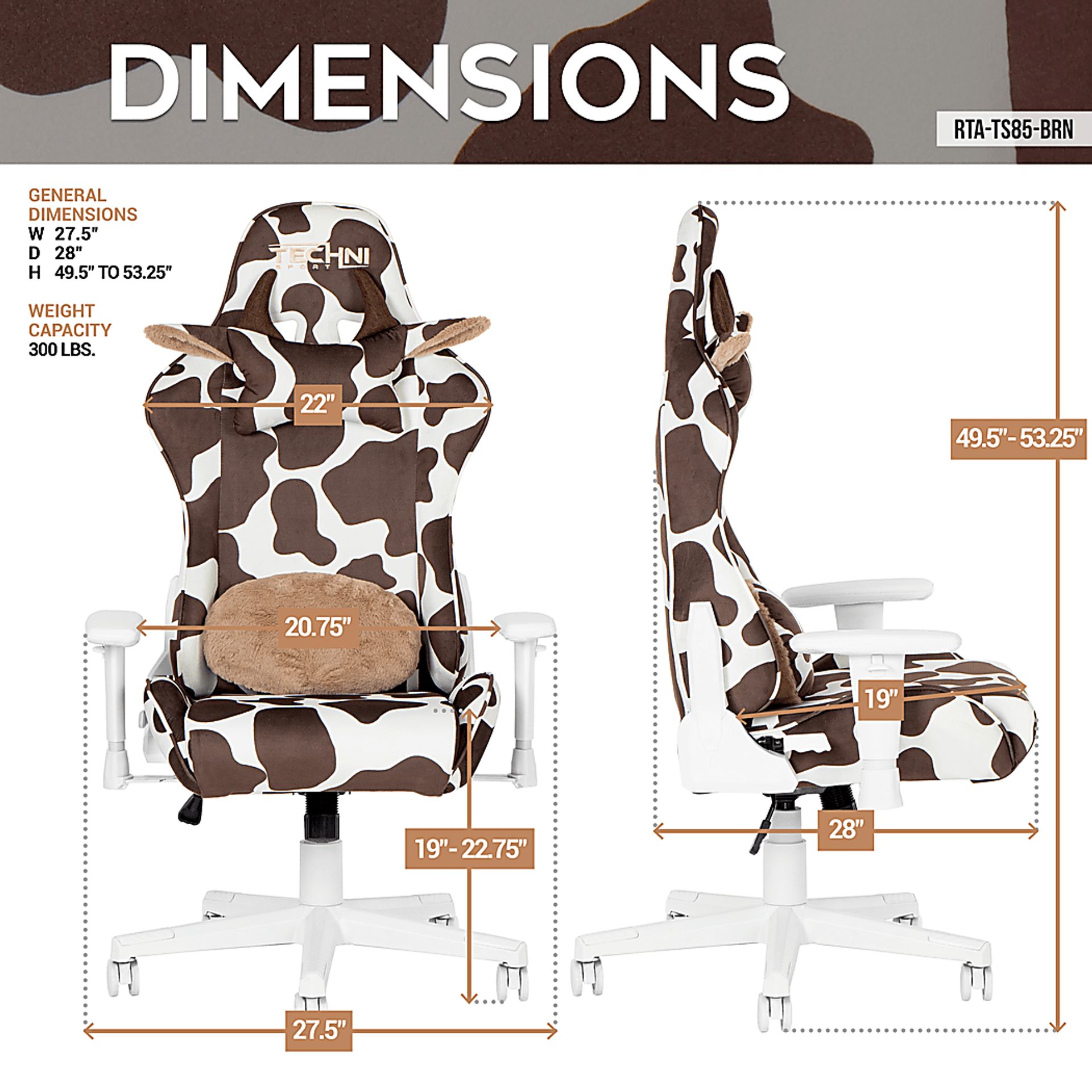 Eldoki Brown Gaming Chair - Image 9