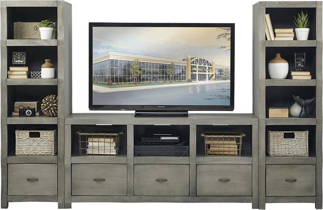 Eldon Square Gray 3 Pc Wall Unit - Thumbnail - Image 1