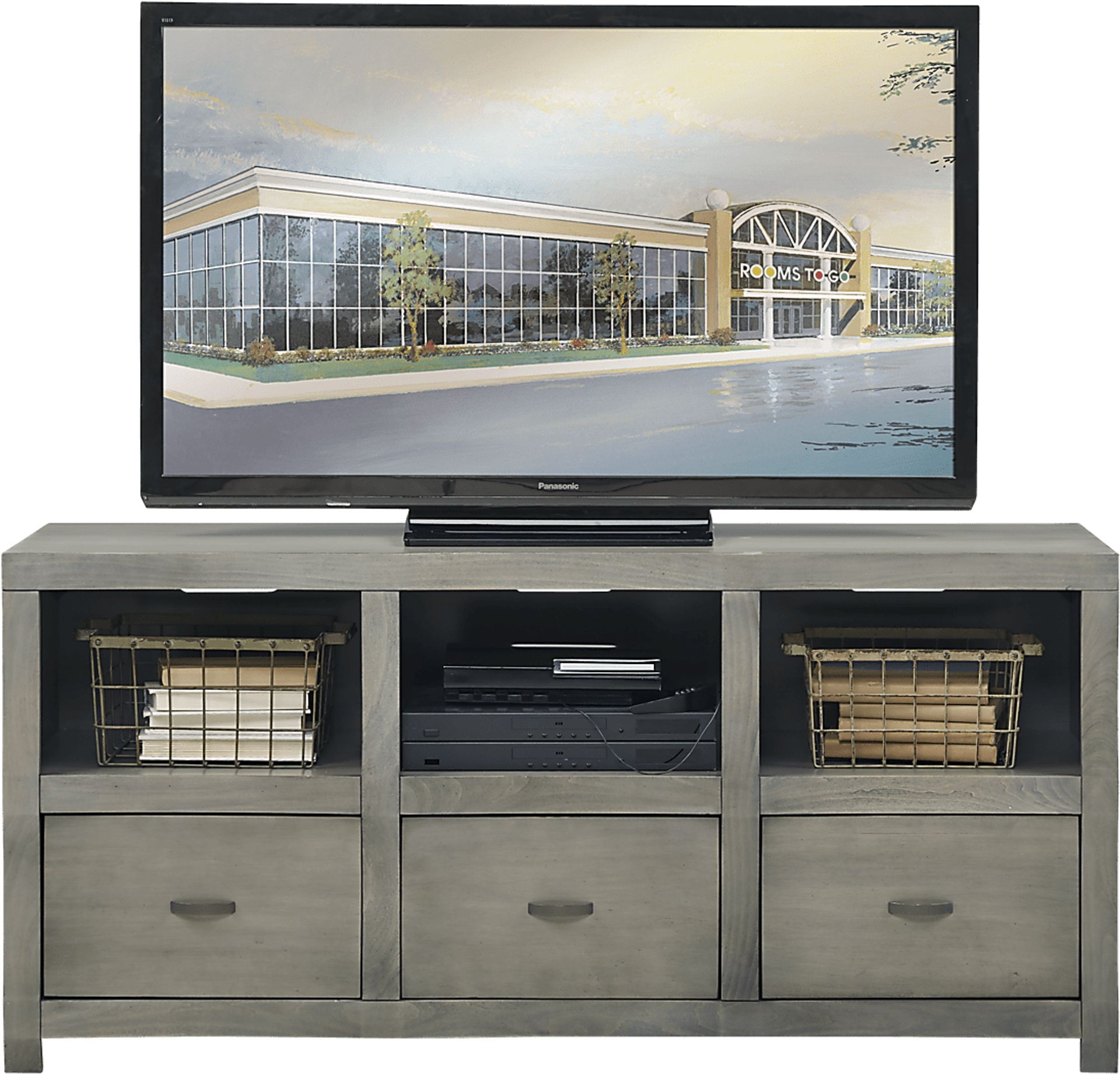 Eldon Square Gray 59 in. Console - Image 1
