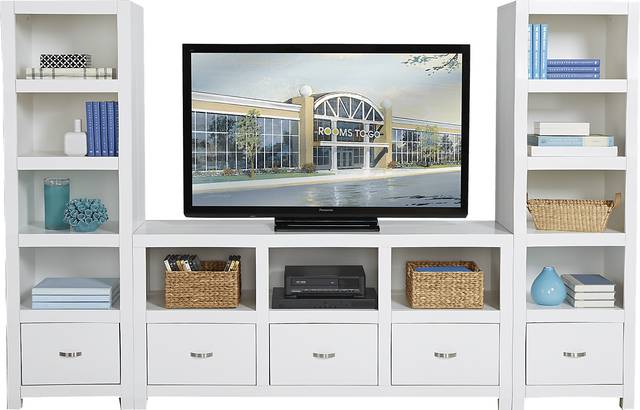 Eldon Square White 3 Pc Wall Unit - Thumbnail - Image 1