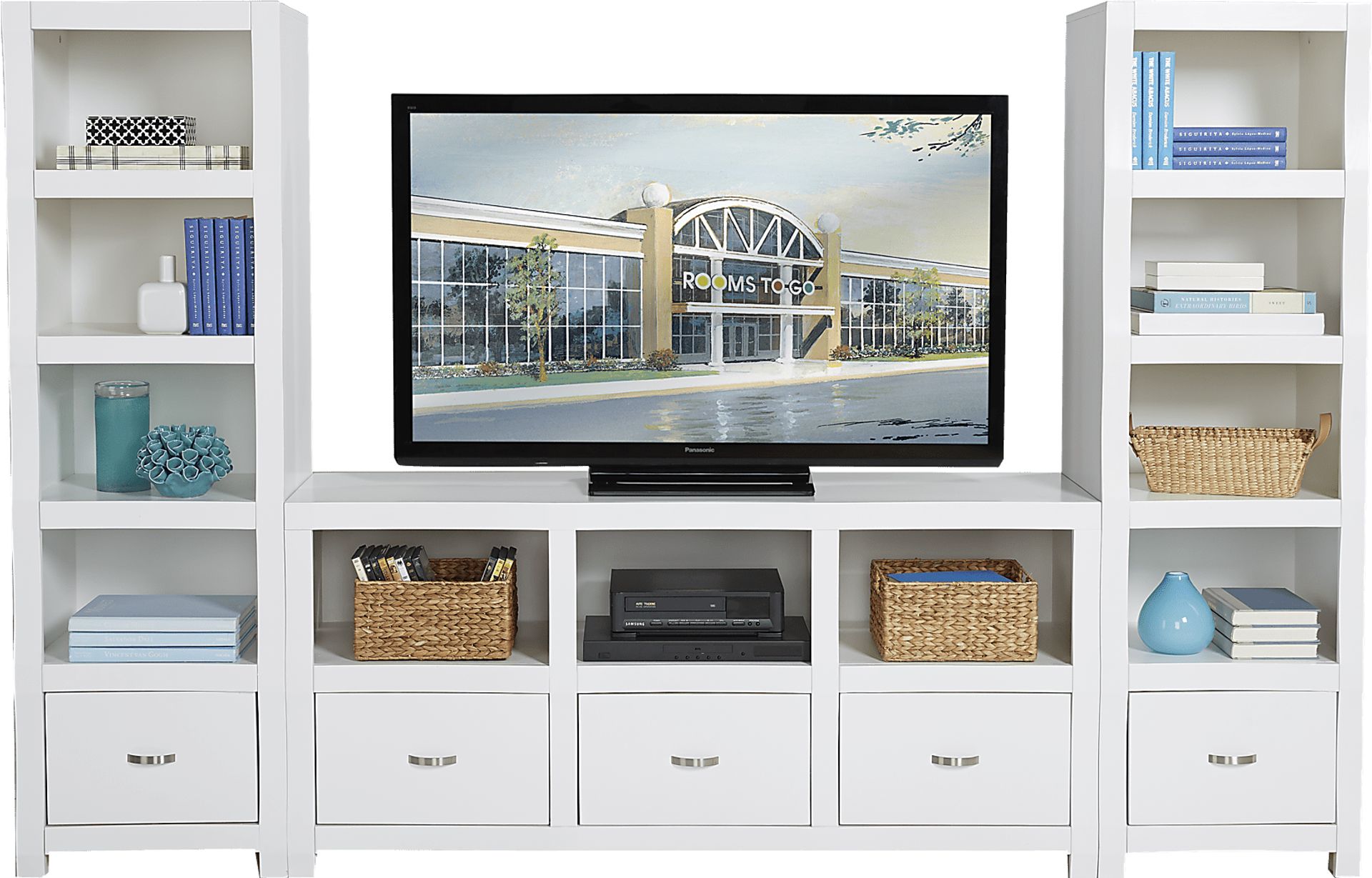Eldon Square White 3 Pc Wall Unit - Image 1
