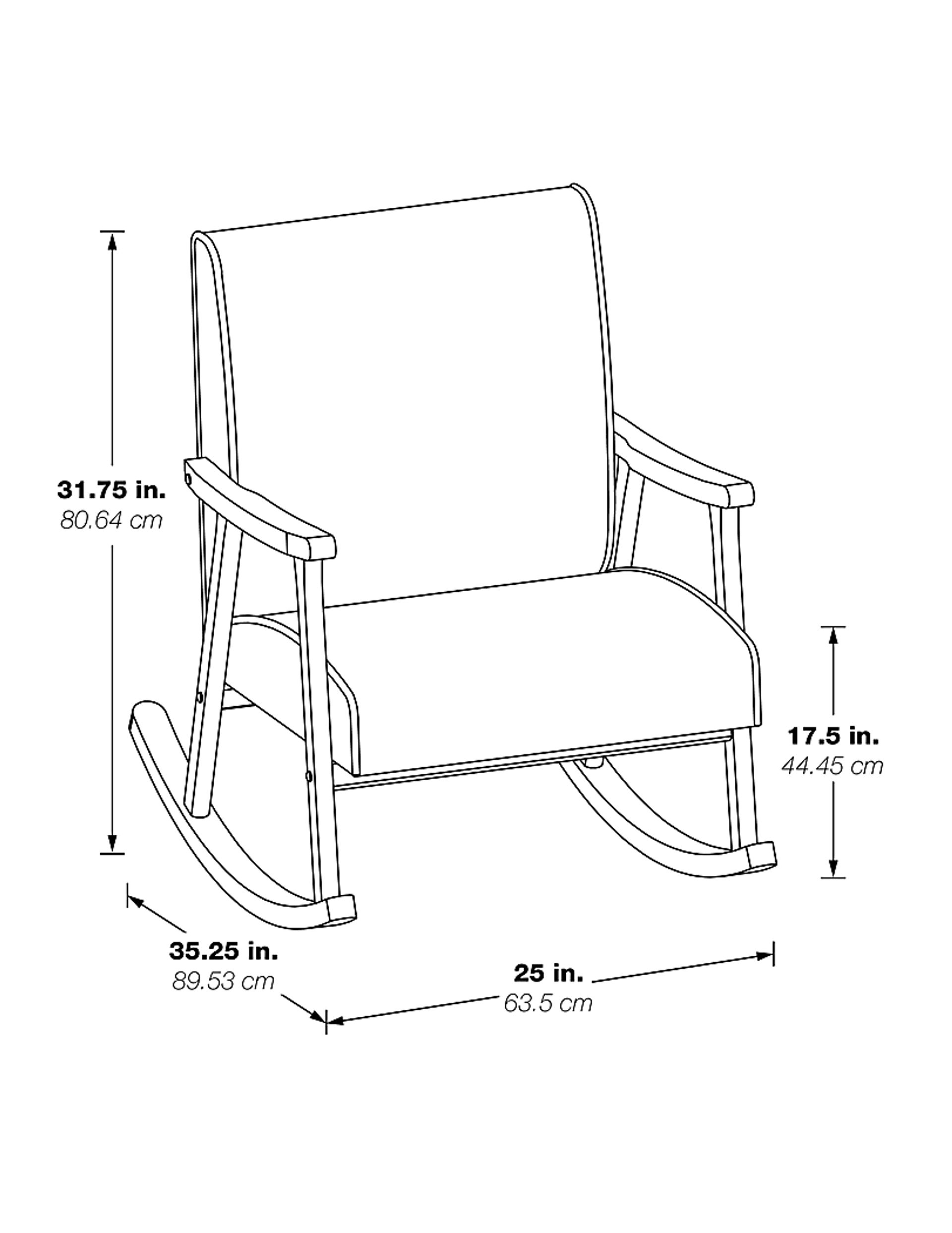 Eldonlee I Cream Rocker Chair - Image 8