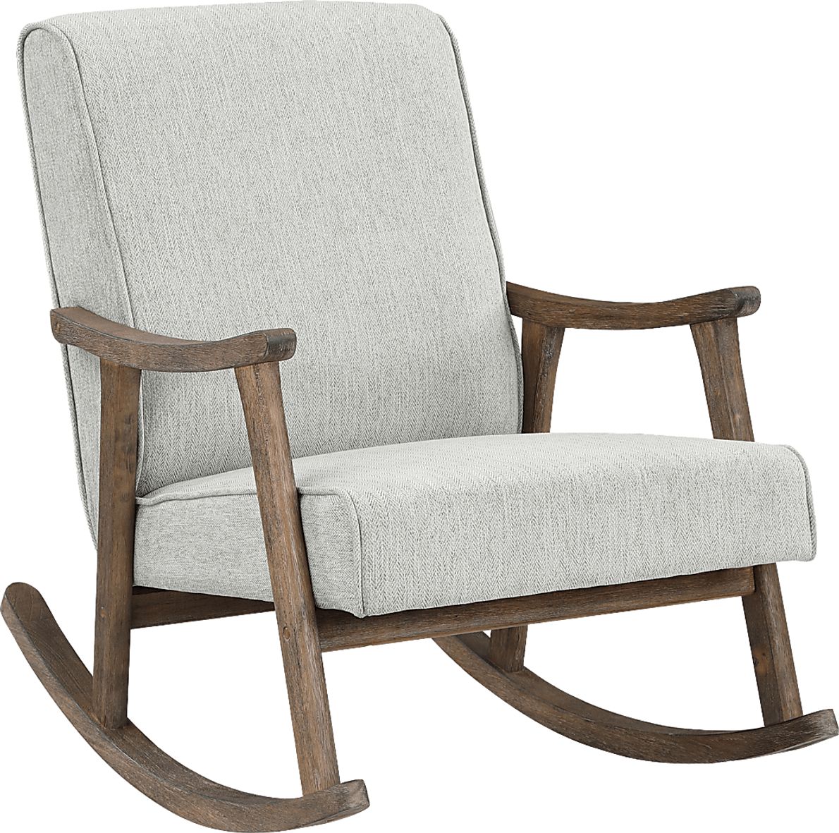 Eldonlee II Gray Polyester Fabric Rocker Accent Chair - Rooms To Go