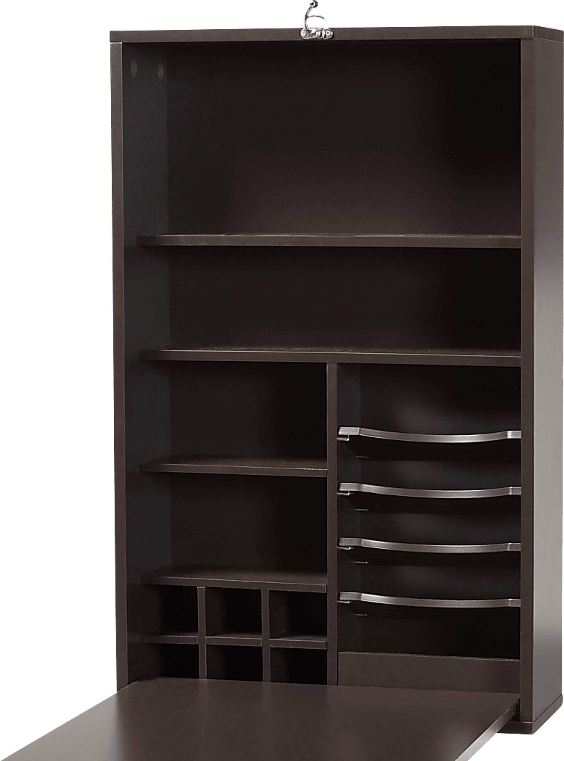 Eldoran Dark Brown Folding Desk - Image 5