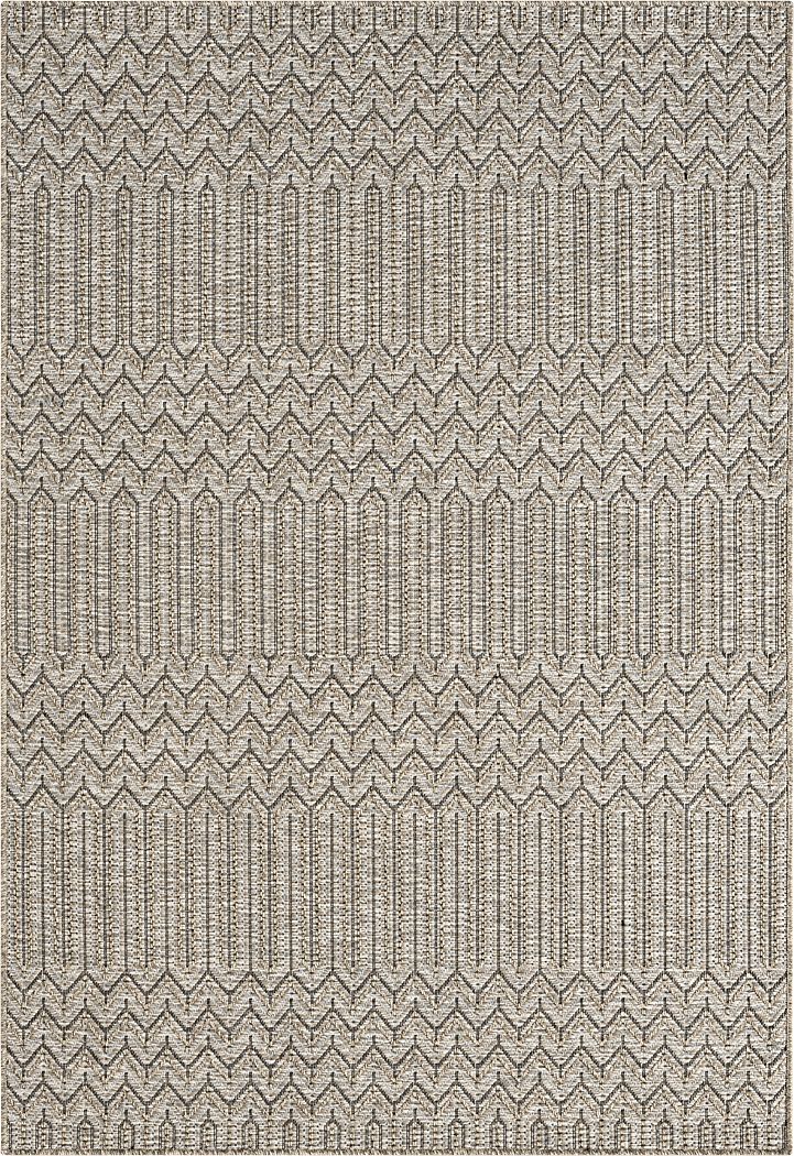 Eldoxo Tan 7'10 x 9'6 Indoor/Outdoor Rug