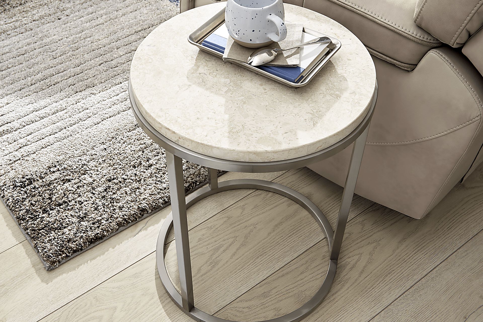 Eldren Tobacco Chairside Table - Image 3