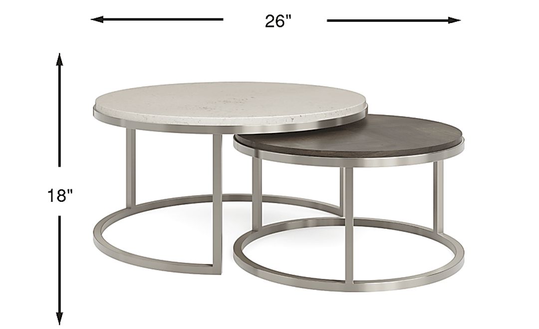 Eldren Tobacco Nesting Cocktail Table