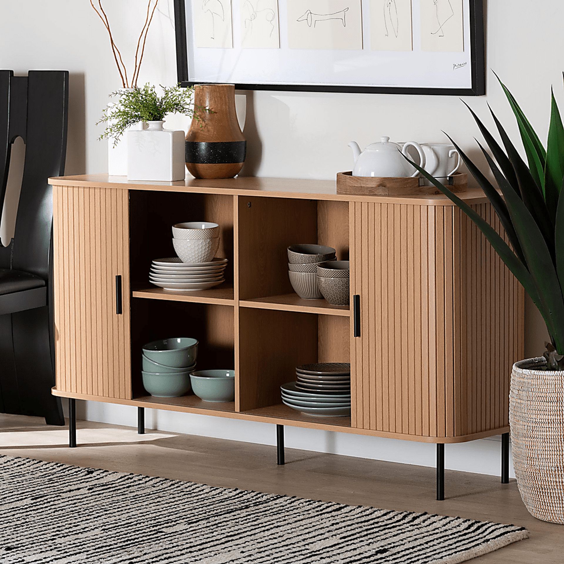 Eleacoms Light Brown Sideboard - Image 3