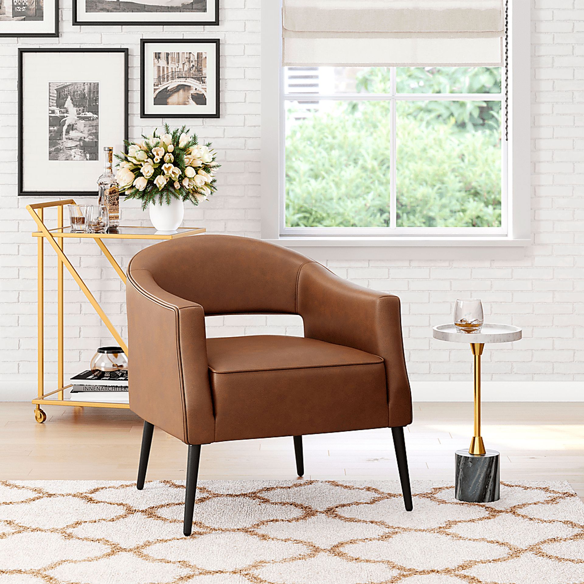 Eleadore Brown Accent Chair - Image 11