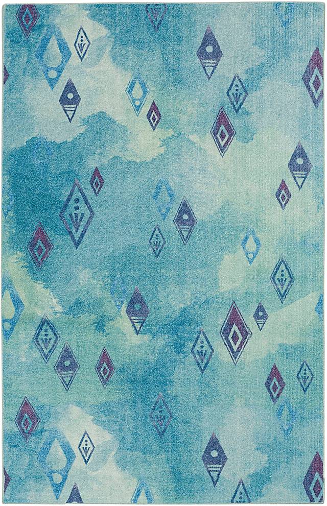Kids Disney's Elemental Watercolor Blue 8' x 10' Rug - Thumbnail - Image 1