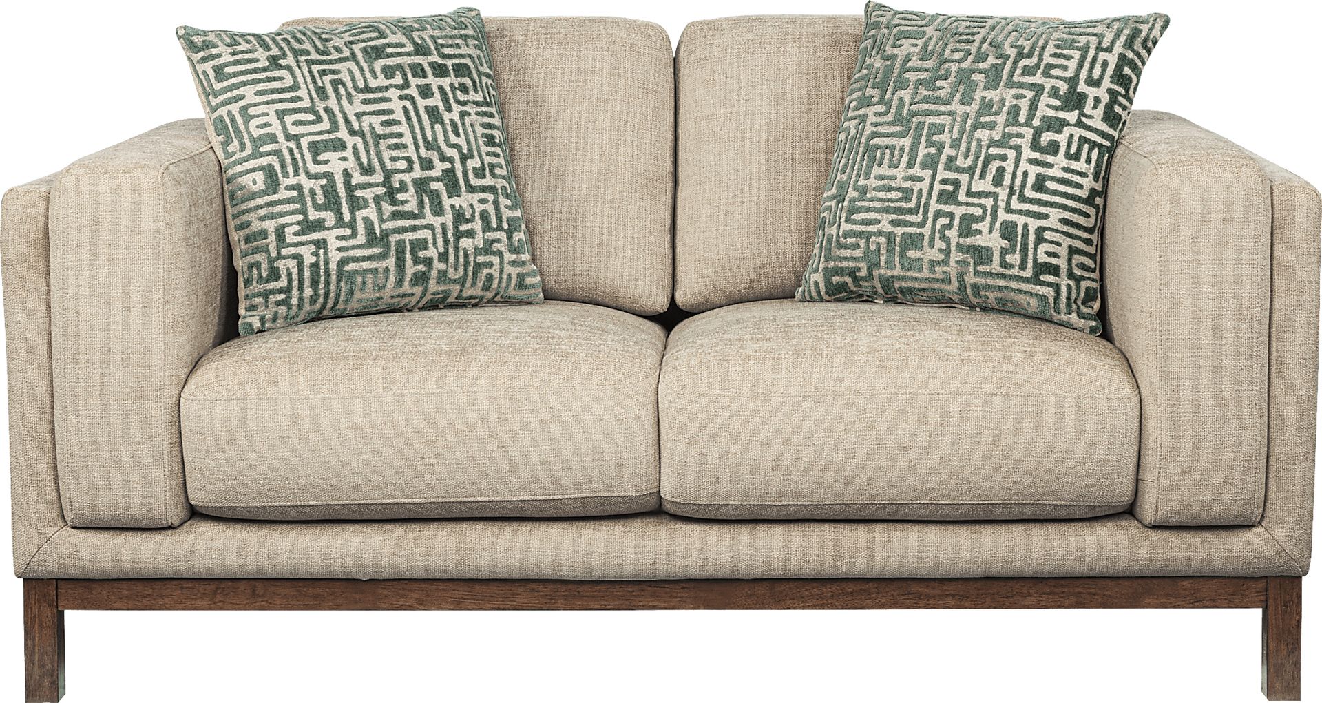 Elena Court Beige Loveseat - Image 1