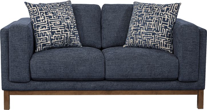 Elena Court Blue Loveseat