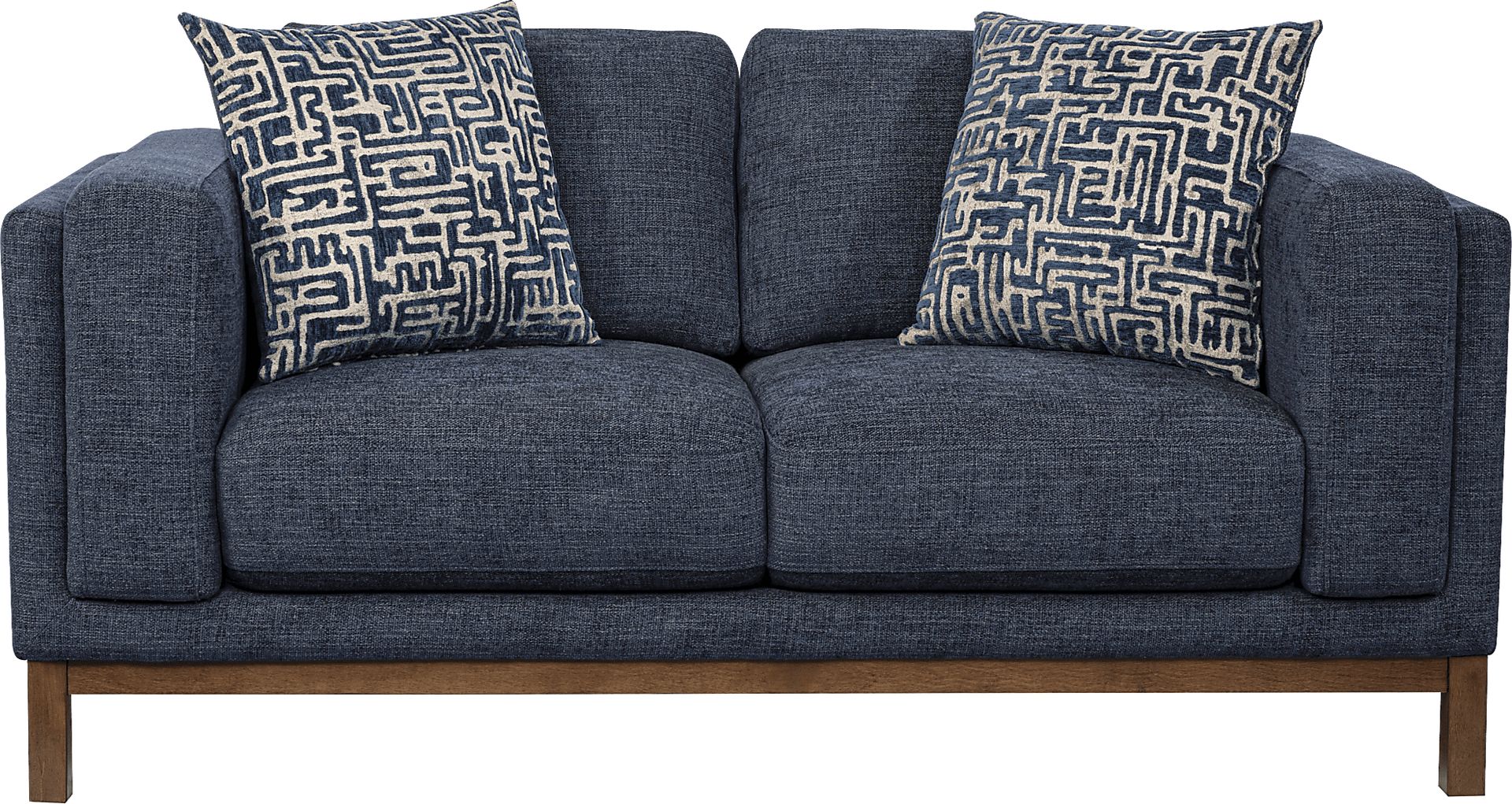 Elena Court Blue Loveseat - Image 1