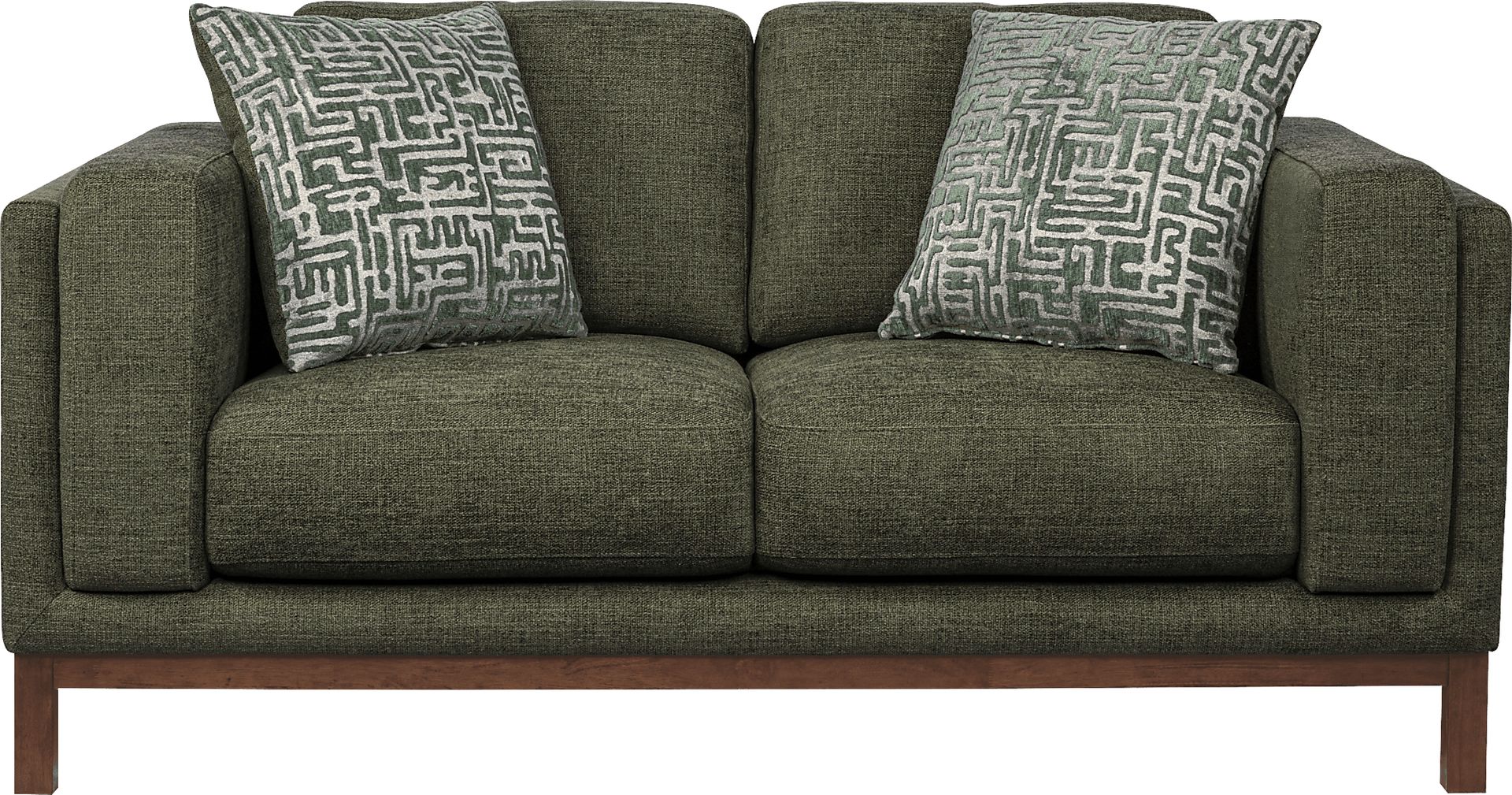Elena Court Green Loveseat - Image 1
