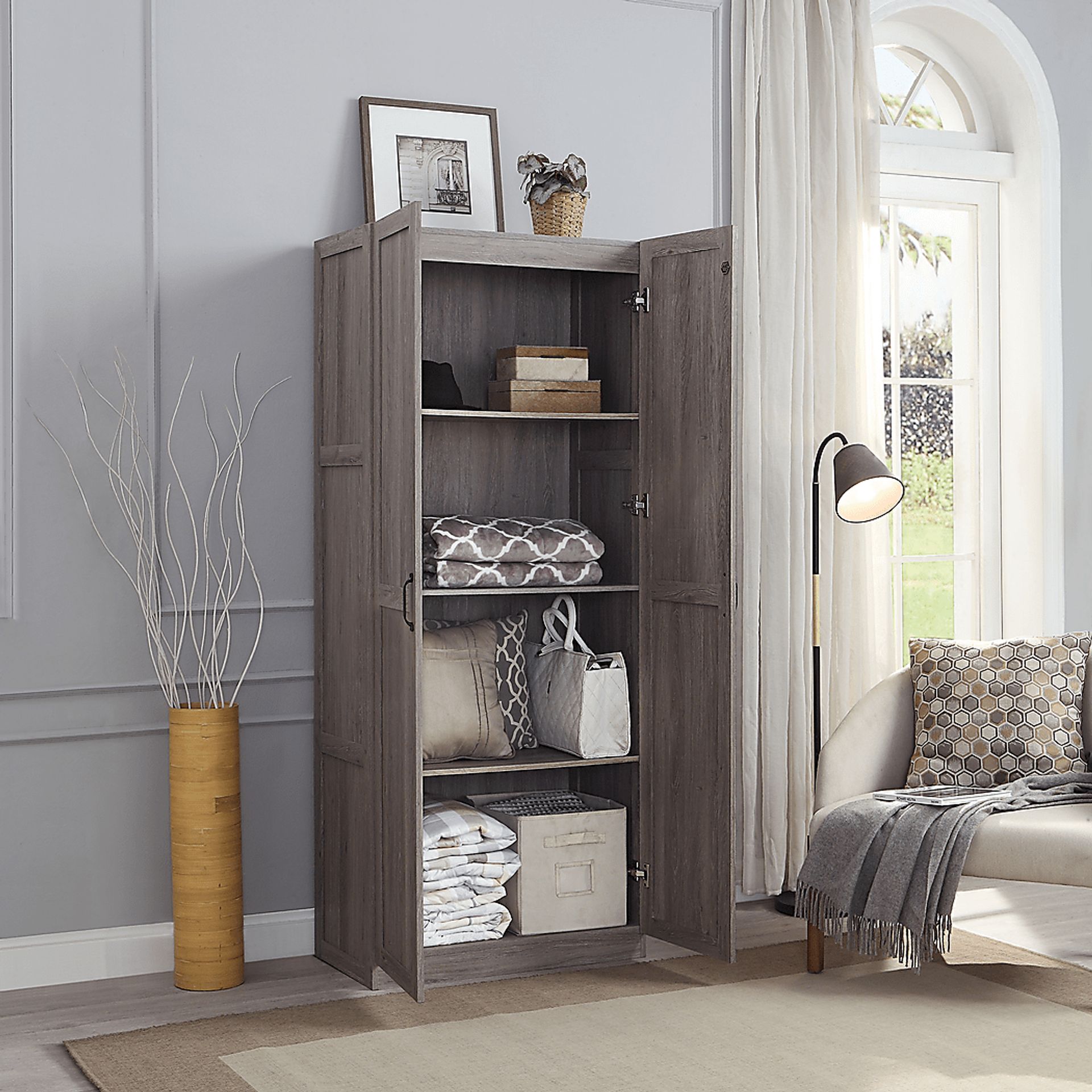 Elerton Gray Accent Cabinet - Image 2