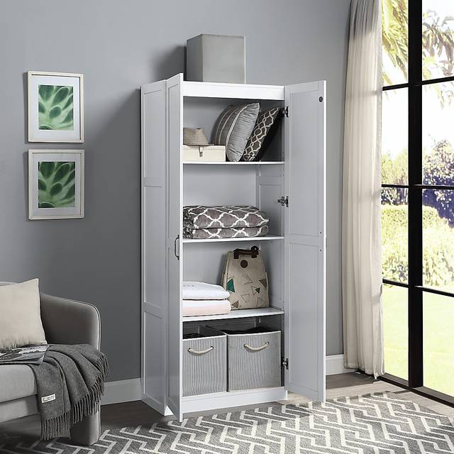 Elerton White Storage Accent Cabinet - Thumbnail - Image 2