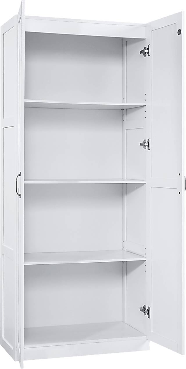 Elerton White Storage Accent Cabinet - Thumbnail - Image 3