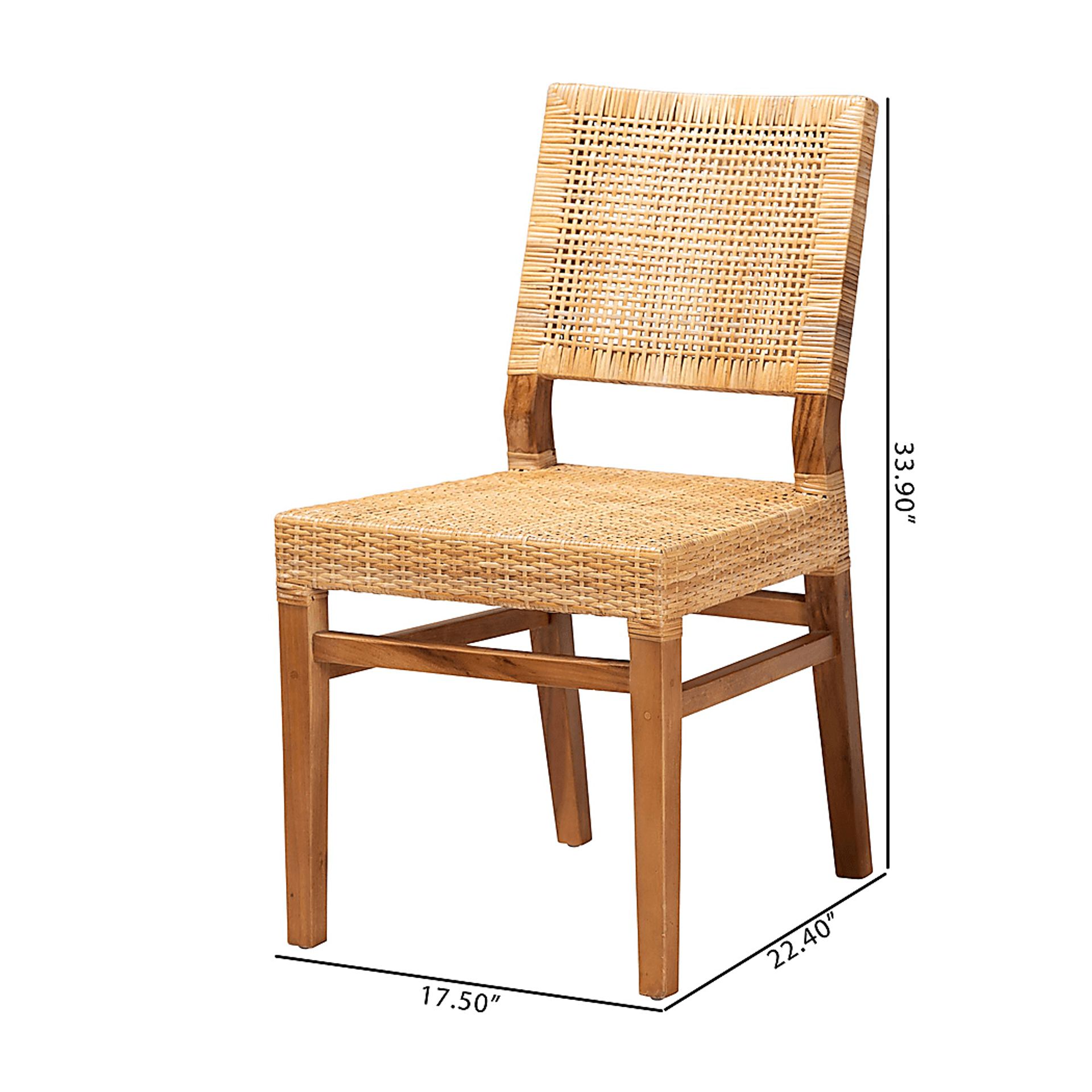 Elesya Brown Dining Chair - Image 4