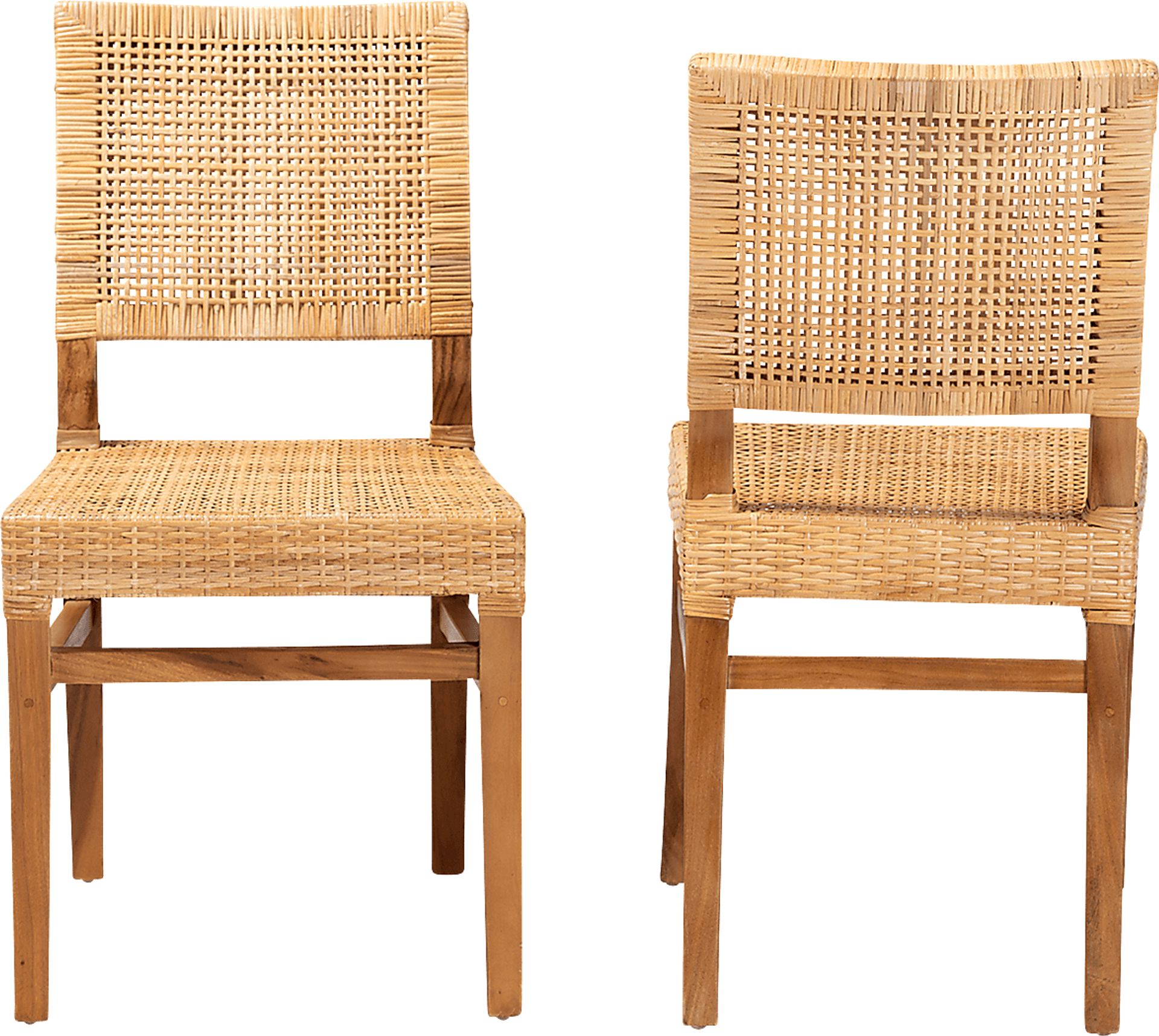 Elesya Brown Side Chair, Set of 2 - Image 4