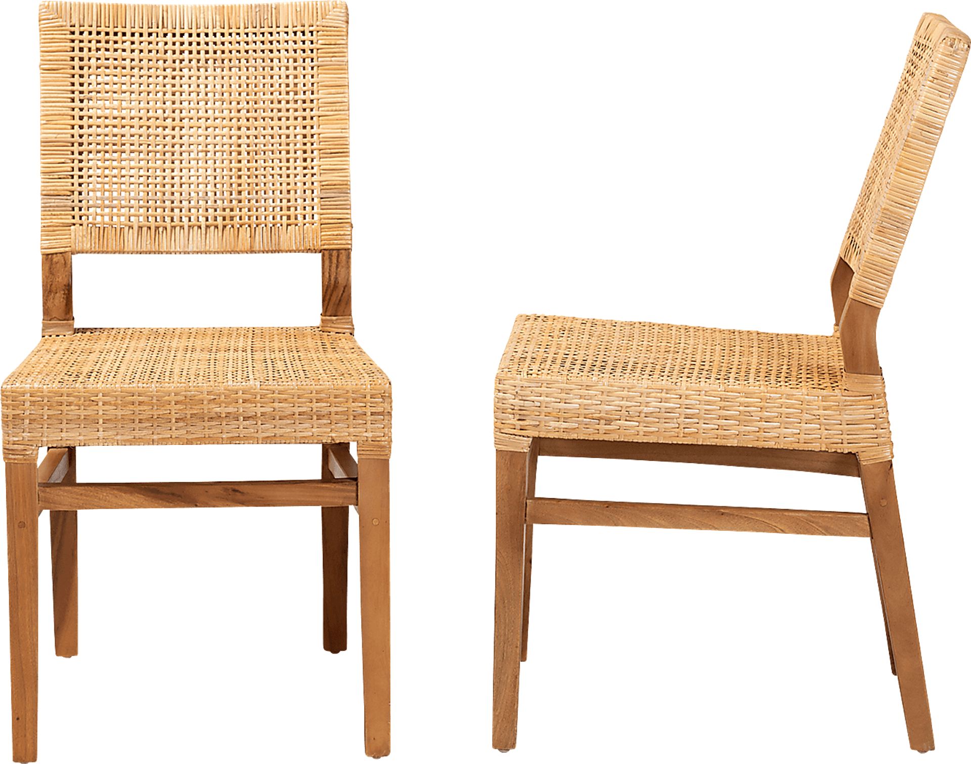 Elesya Brown Side Chair, Set of 2 - Image 5