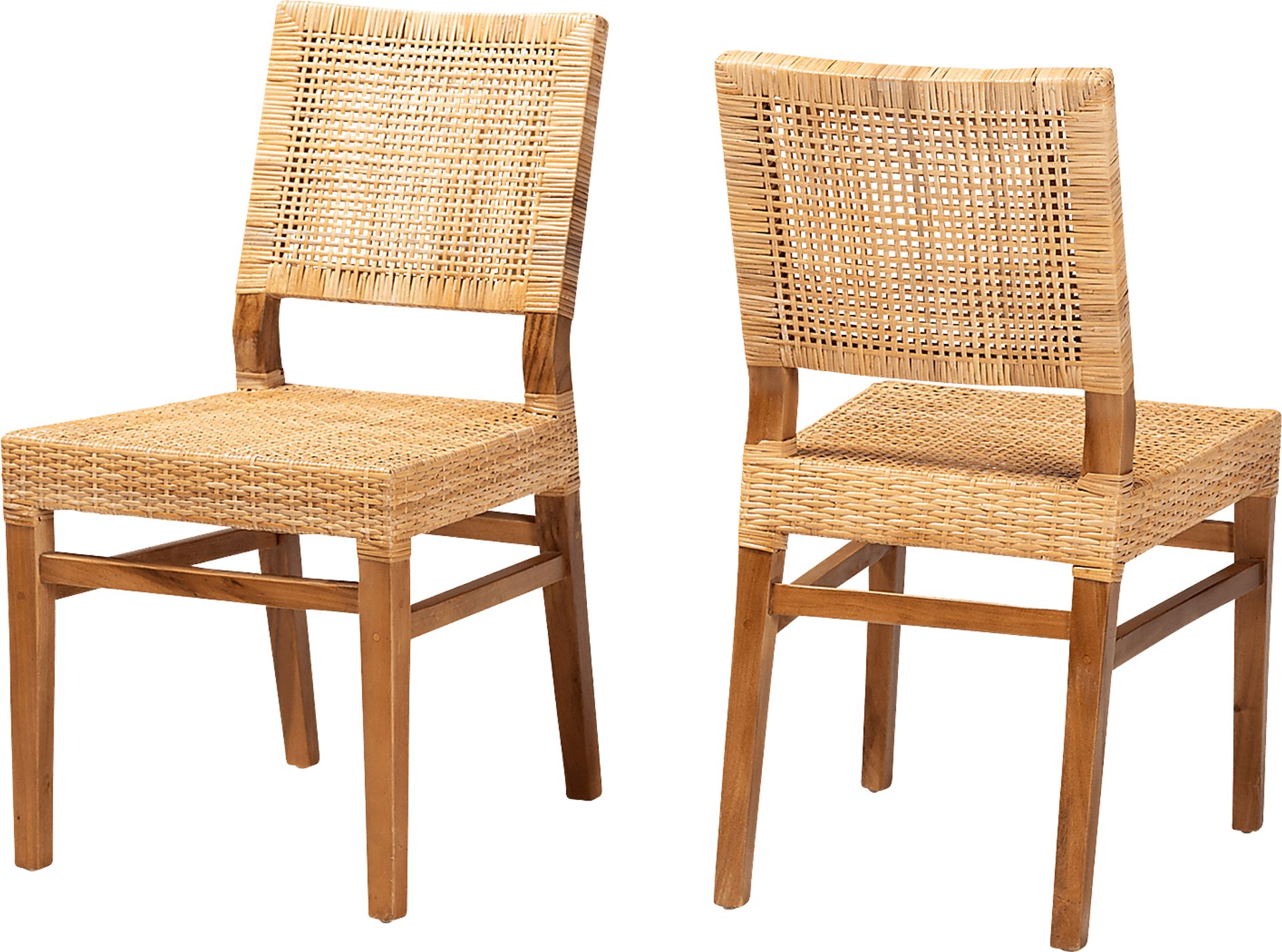 Elesya Brown Side Chair, Set of 2 - Image 1