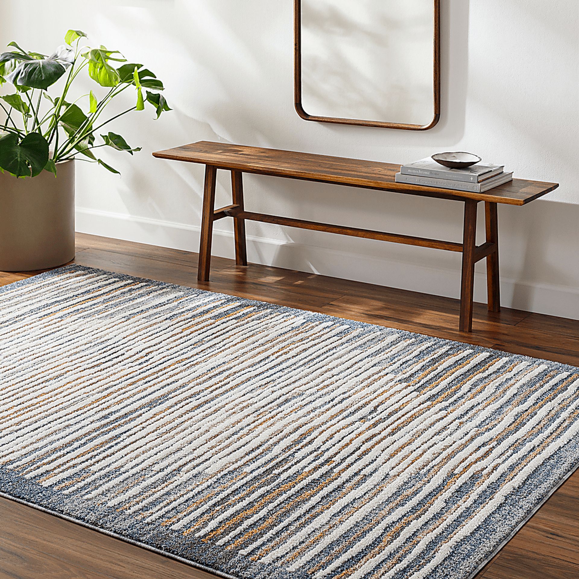 Elfun Blue 7'10 x 10' Area Rug - Image 2