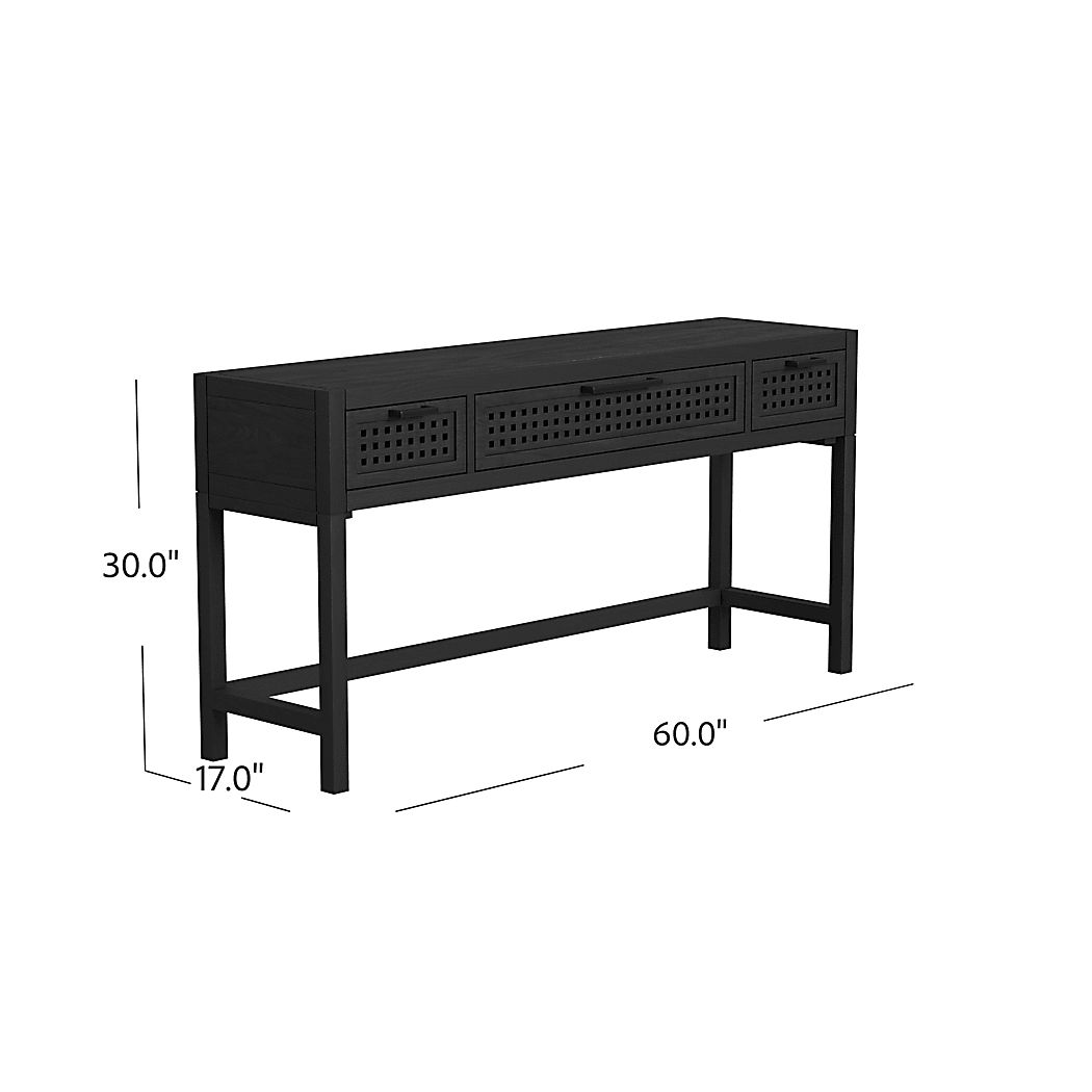 Elgarose Black Desk