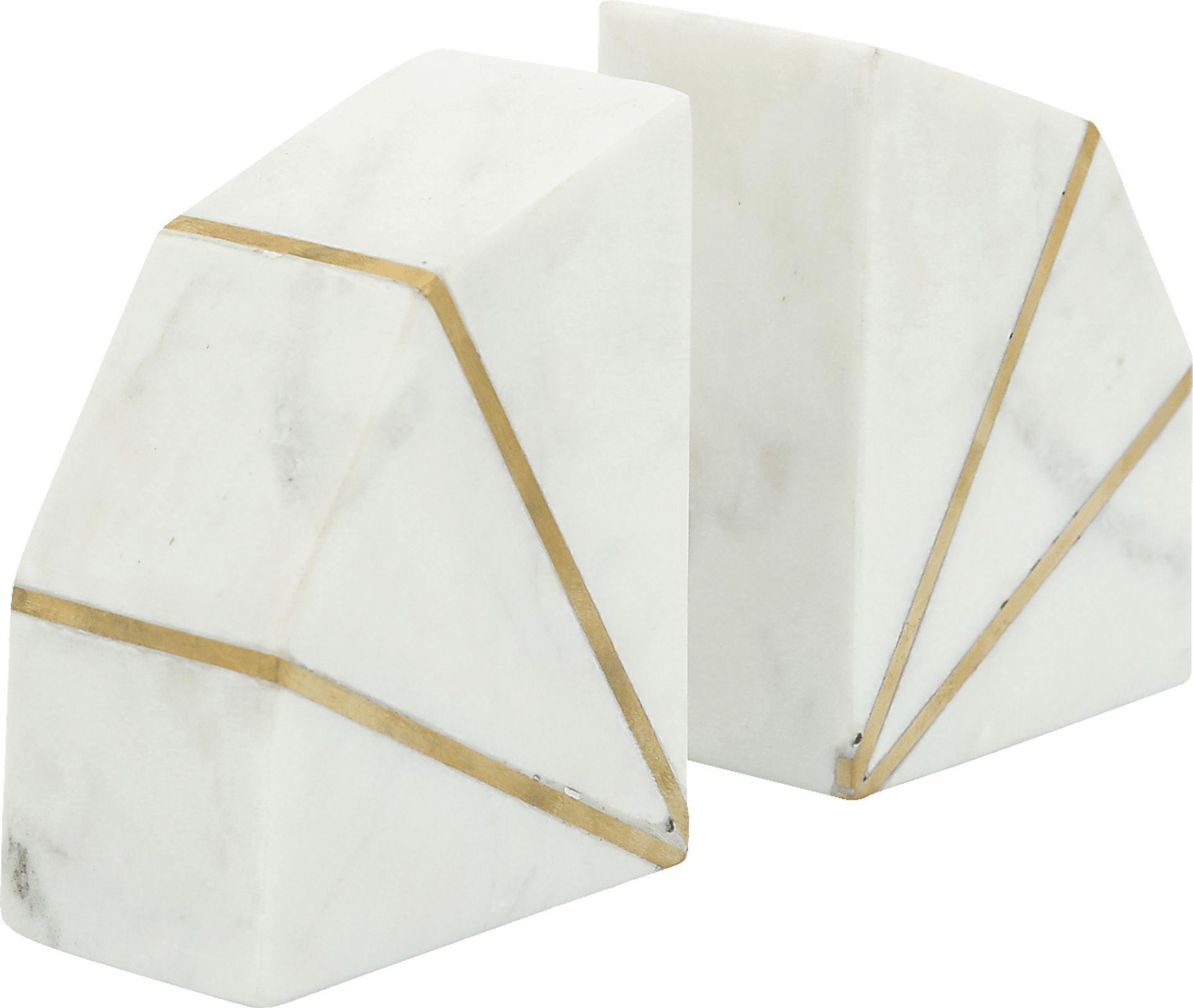 Elginwoods White Bookends - Image 1