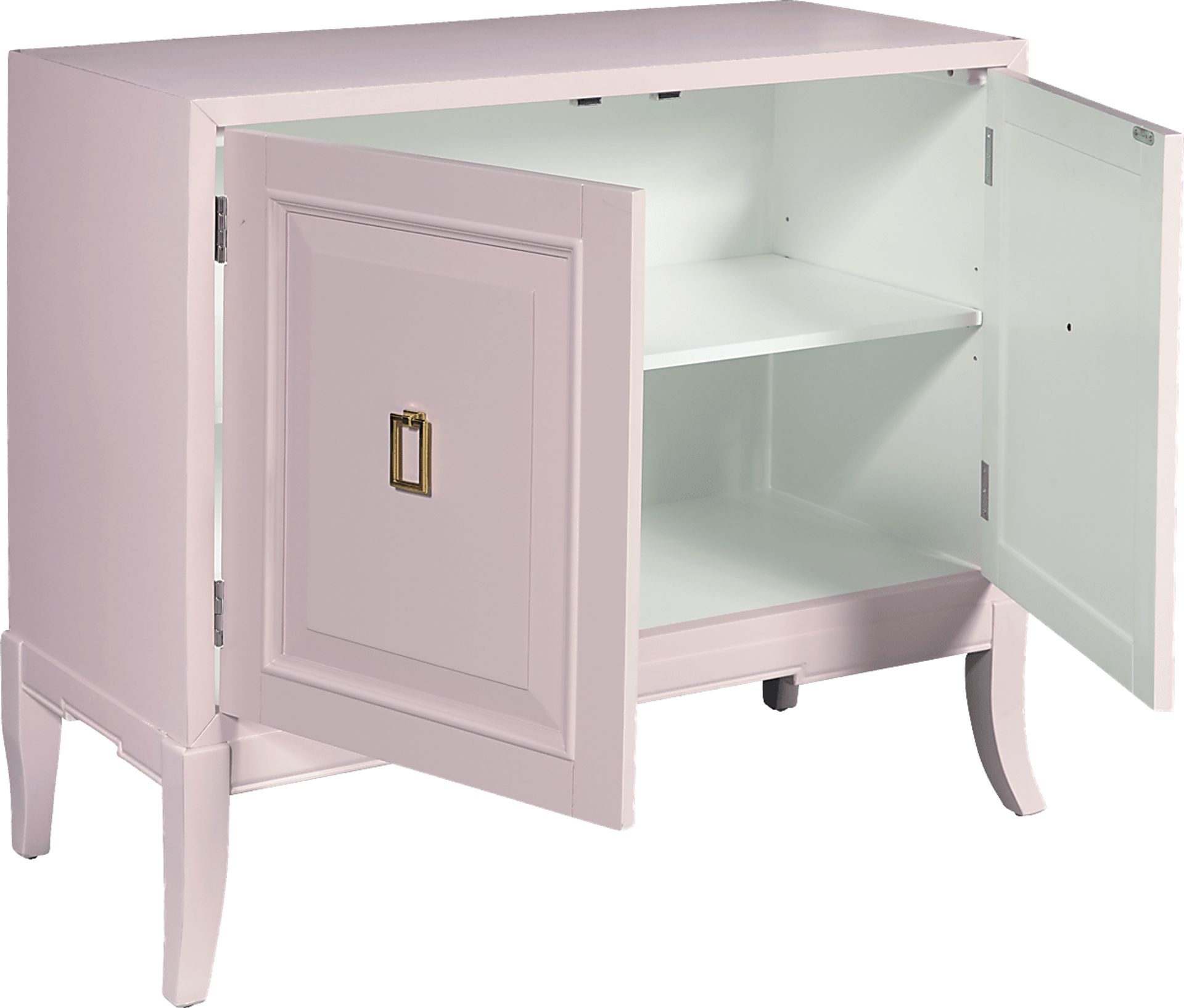 Eli Square Pink Accent Cabinet - Image 2
