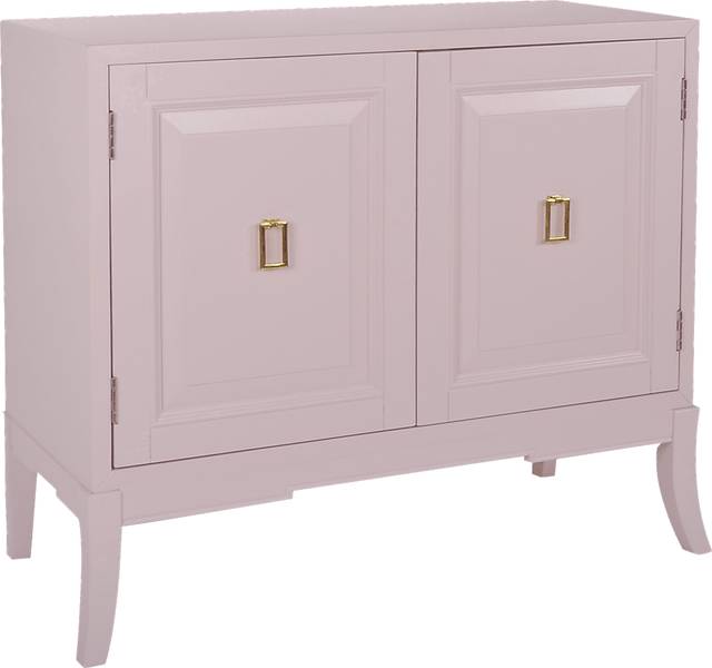 Eli Square Pink Accent Cabinet - Thumbnail - Image 1