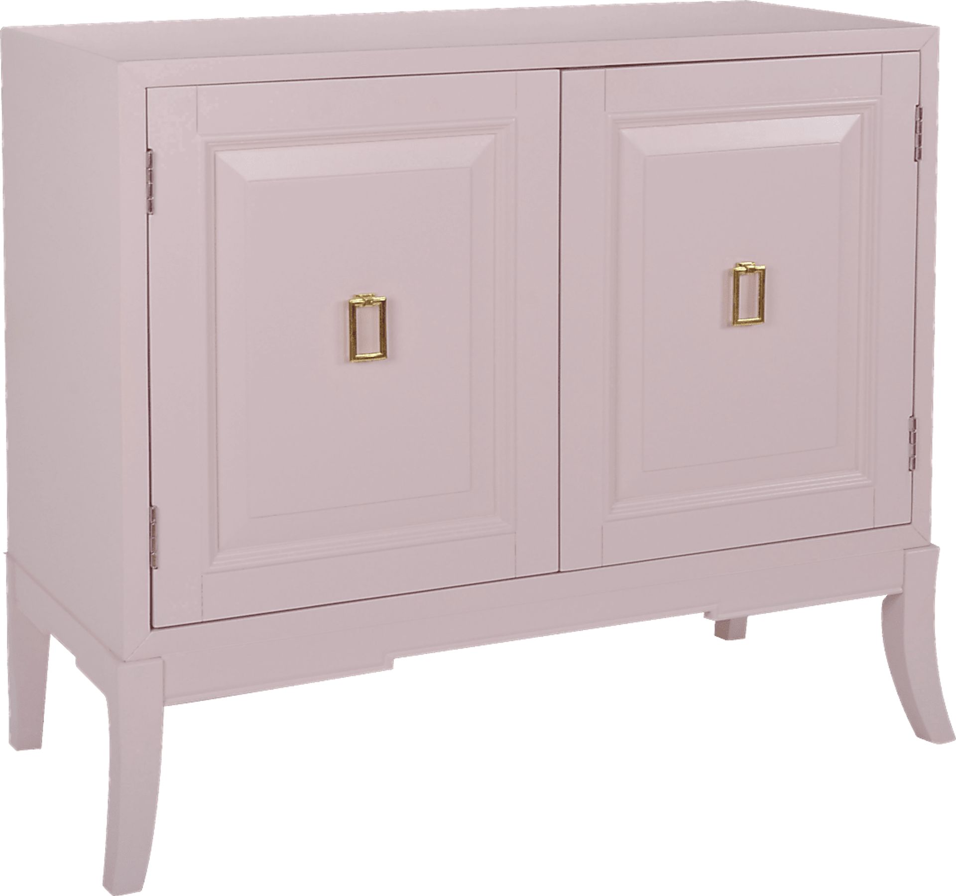 Eli Square Pink Accent Cabinet - Image 1