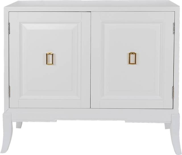 Eli Square White Accent Cabinet - Thumbnail - Image 3