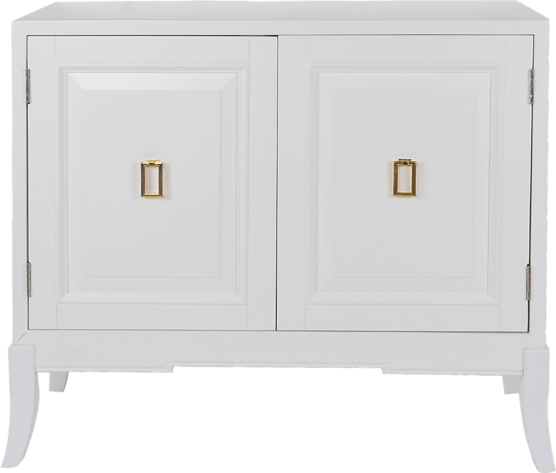 Eli Square White Accent Cabinet - Image 3