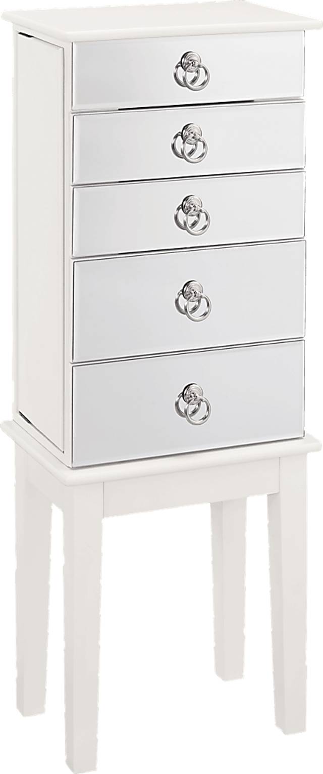 Eliander White Jewelry Armoire - Thumbnail - Image 1