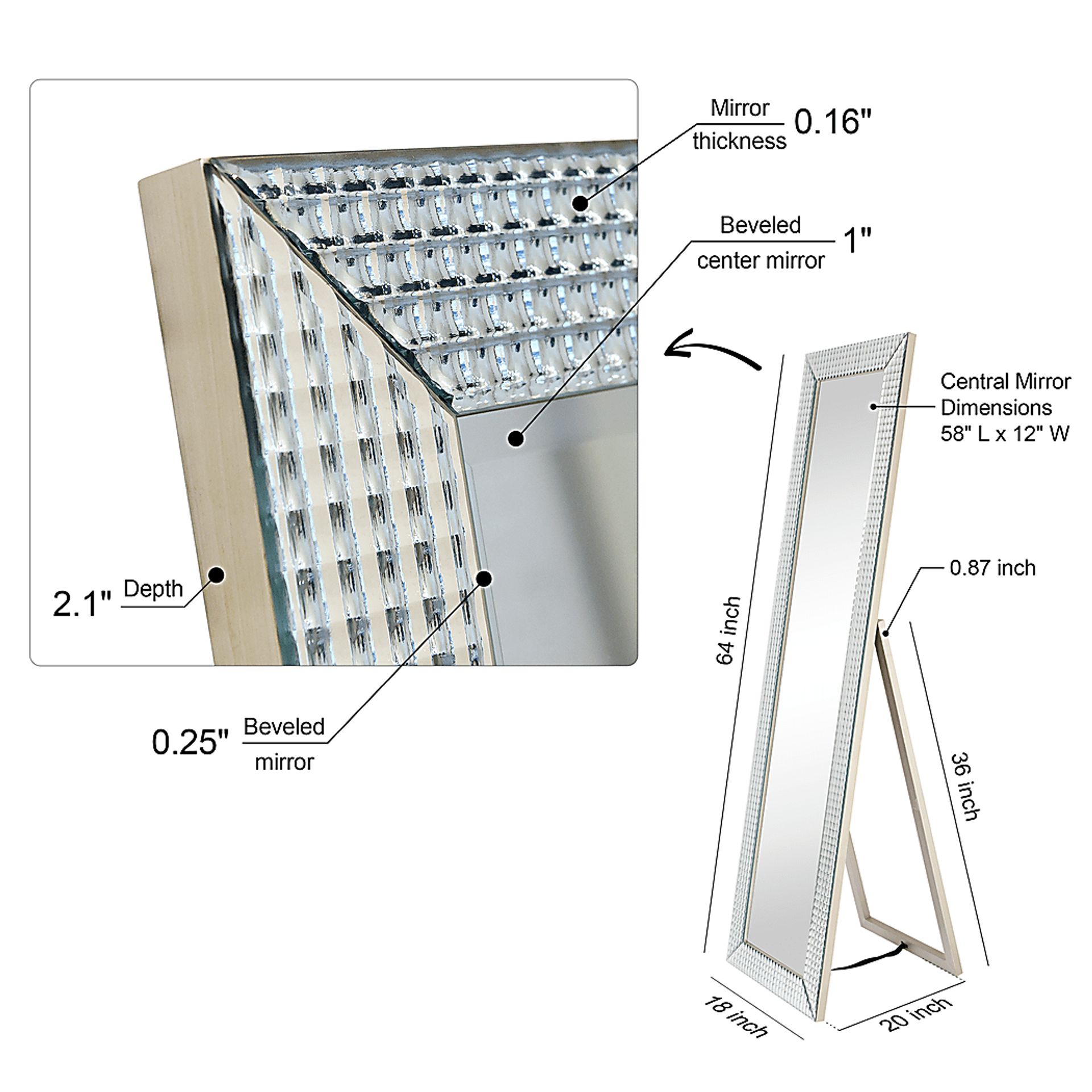 Eliany Silver Mirror - Image 11
