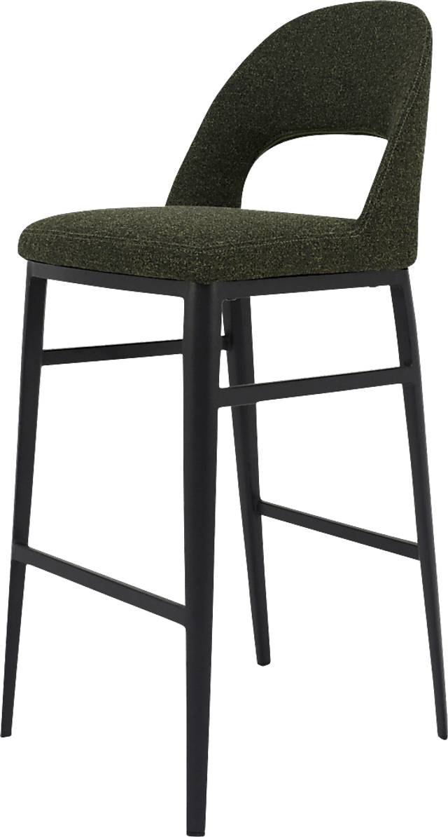 Elias Court Dark Green Barstool - Thumbnail - Image 2