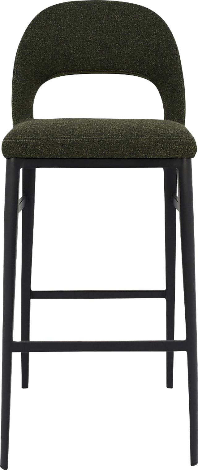 Elias Court Dark Green Barstool - Thumbnail - Image 1