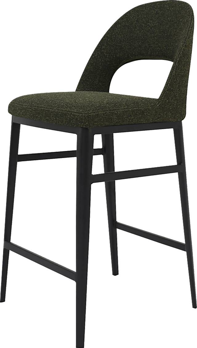 Elias Court Dark Green Counter Stool - Thumbnail - Image 2