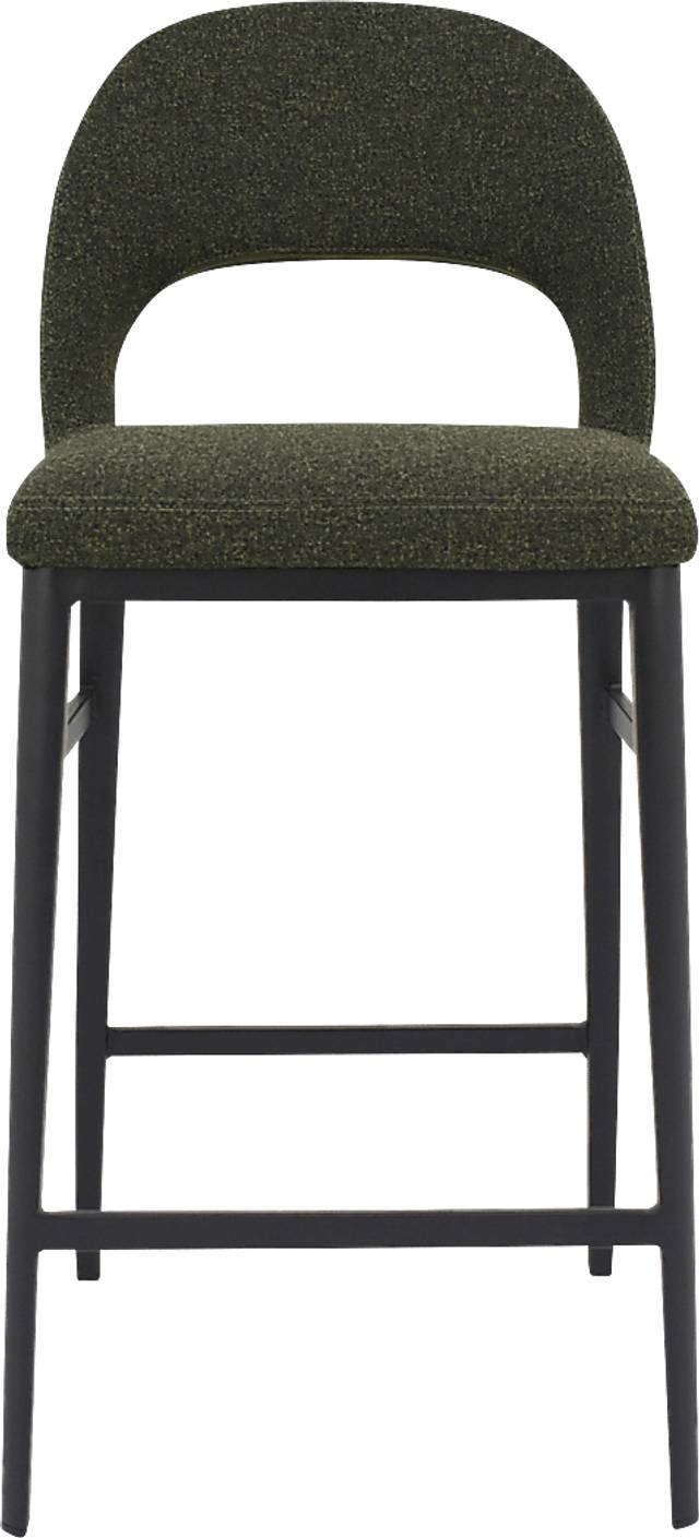 Elias Court Dark Green Counter Stool - Thumbnail - Image 1