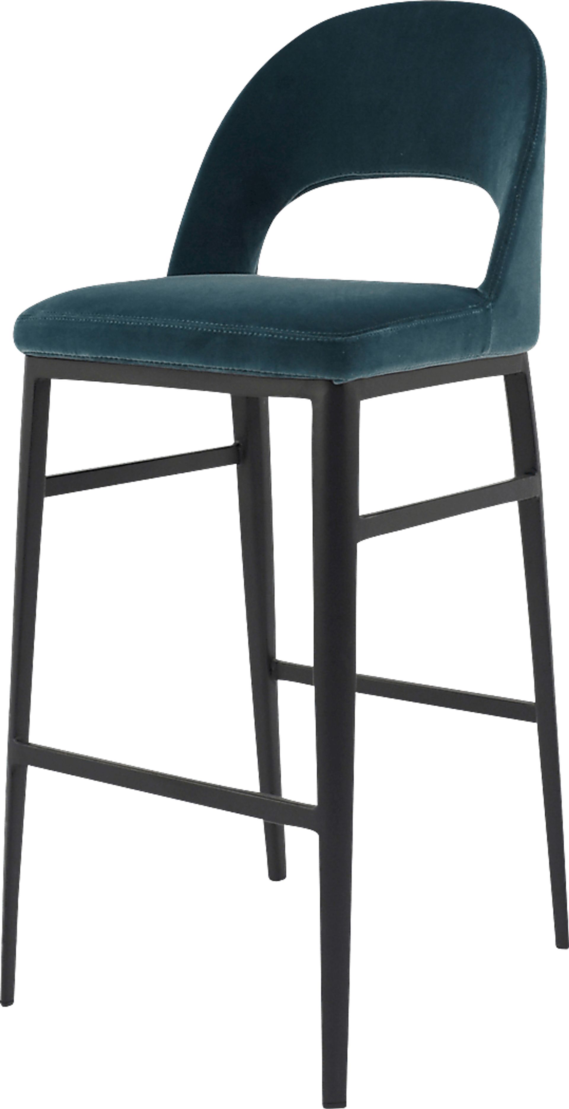 Elias Court Teal Barstool - Image 2