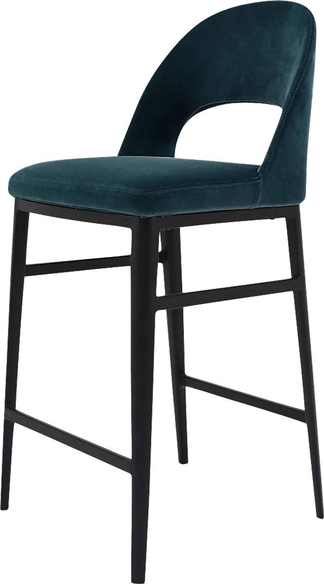 Elias Court Teal Counter Stool - Thumbnail - Image 2