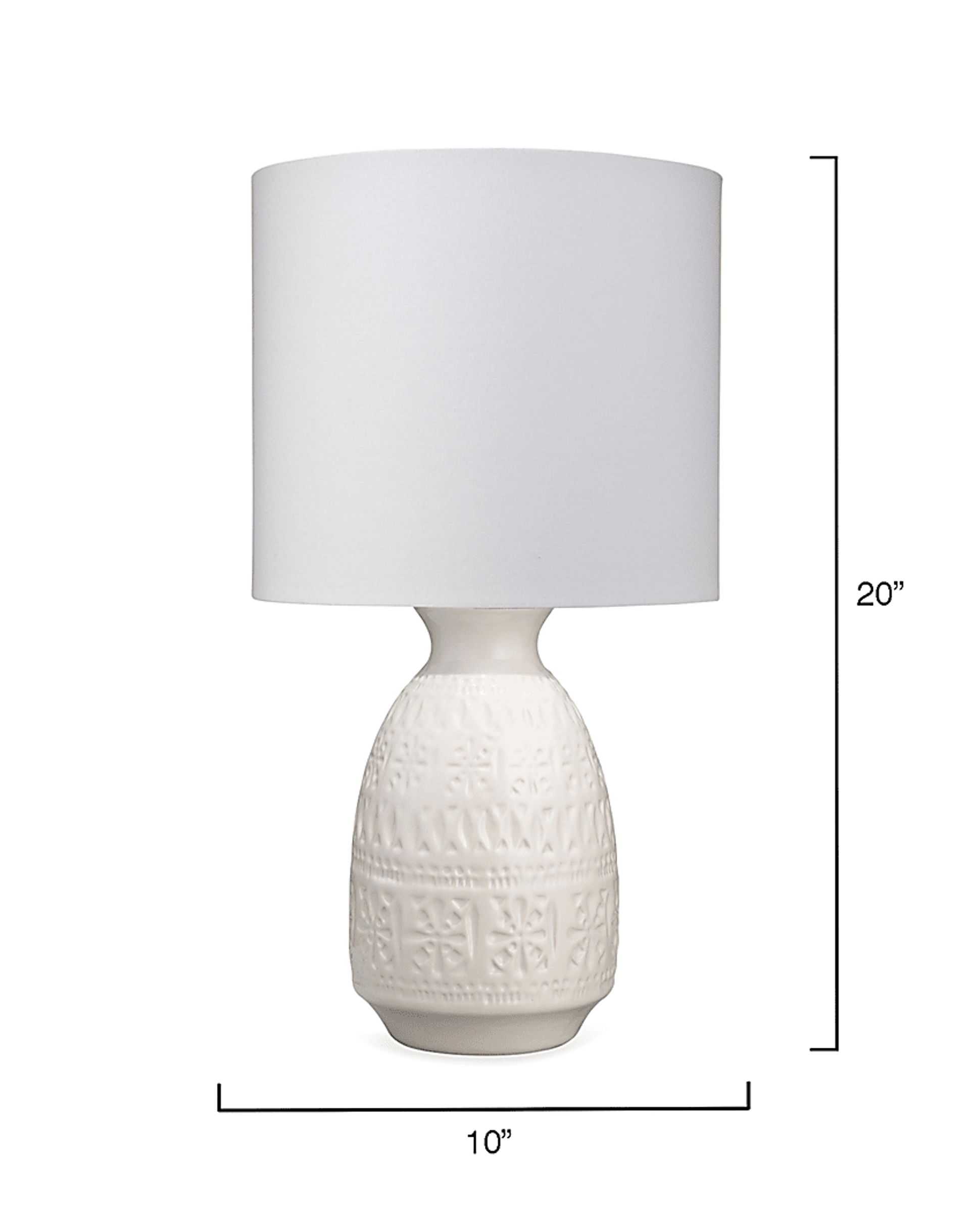 Eliaso White Lamp - Image 3