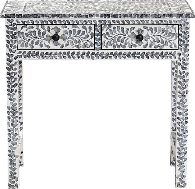 Eliasony White and Black Console Table - Thumbnail - Image 5